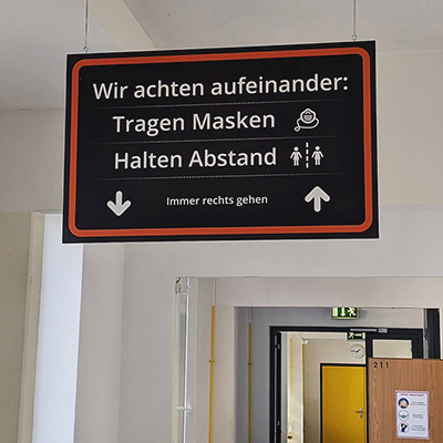 Kolleg Hygienebeschilderung